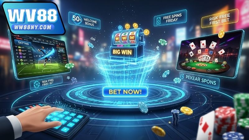 Các hình thức cá cược trực tuyến có khuyến mãi hấp dẫn tại WW88