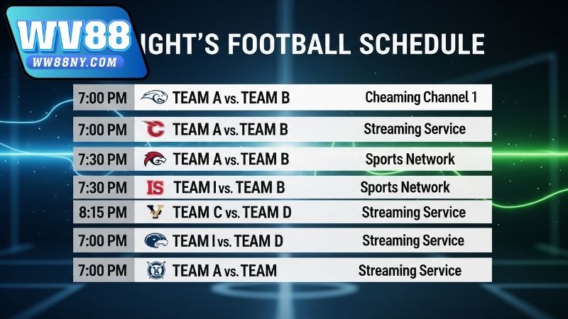 Cách theo dõi lịch thi đấu bóng đá tối đêm nay