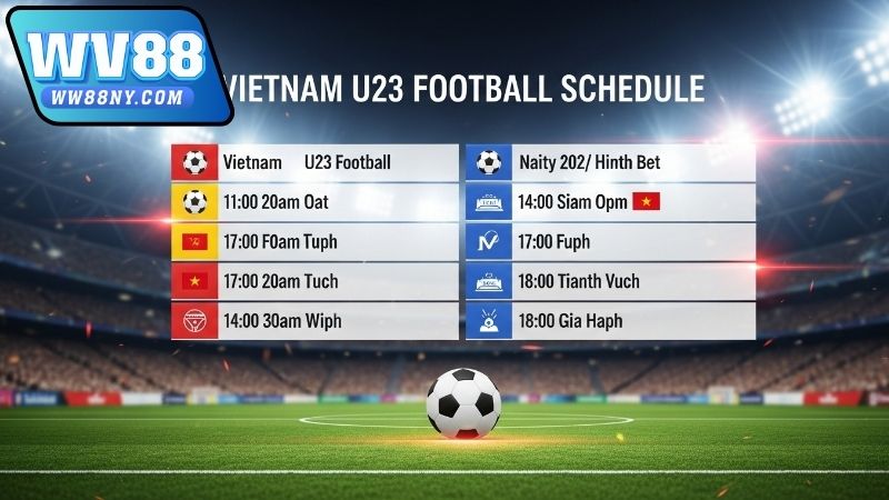 Lịch thi đấu bóng đá Việt Nam U23 tại vòng loại U23 châu Á 2026