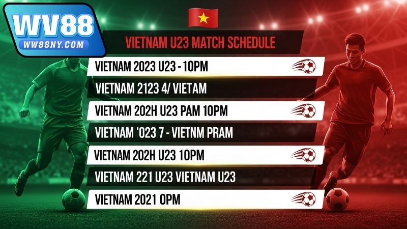 Làm thế nào theo dõi lịch thi đấu bóng đá Việt Nam U23 chuẩn xác
